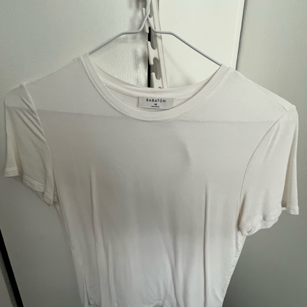 Babaton Cream Short Sleeve Tee